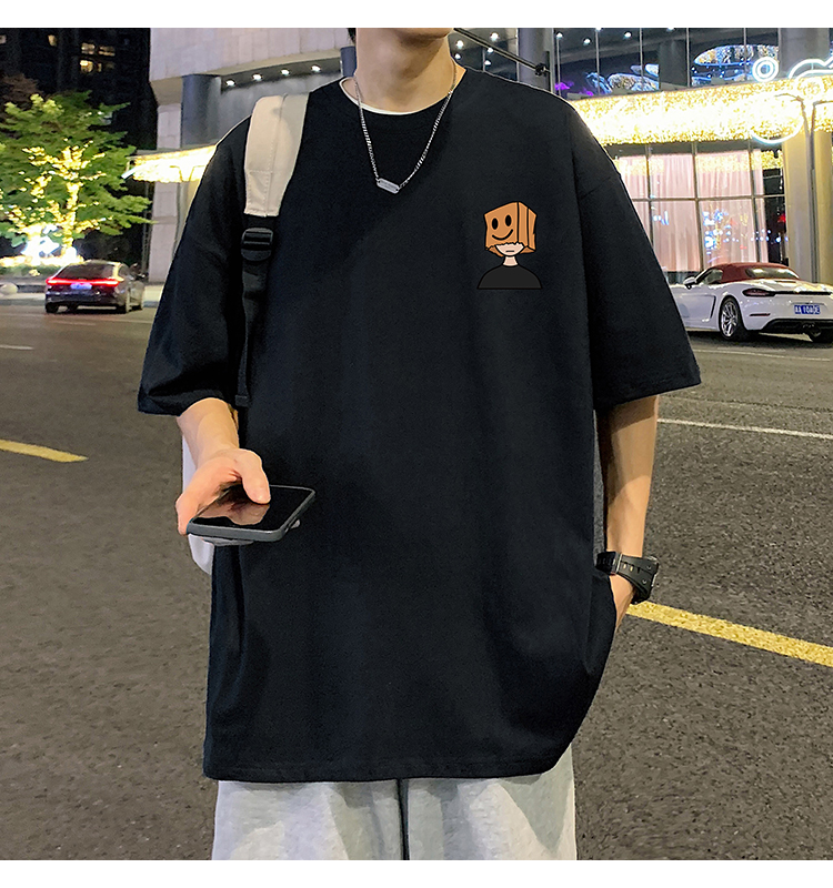 オーバーサイズTシャツ 笑顔ボックスくん ゆったりワンピース
