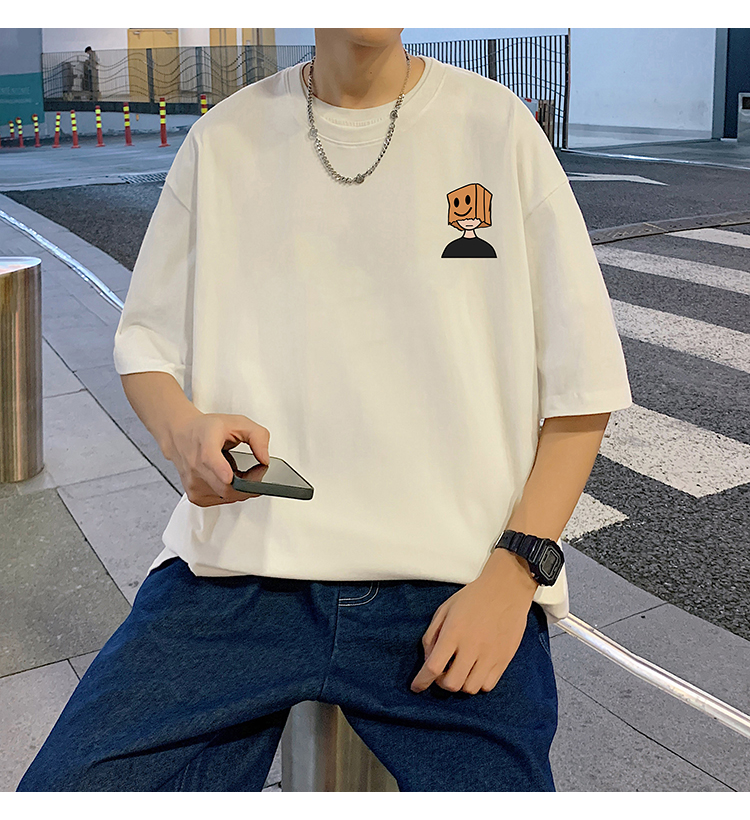 オーバーサイズTシャツ 笑顔ボックスくん ゆったりワンピース