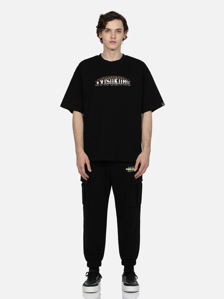 オーバーサイズTシャツ シンプル文字刺繍ゆったりシルエット半袖