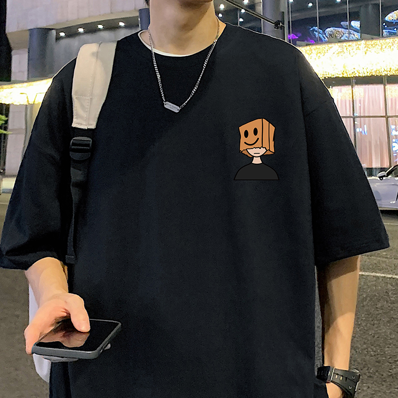 オーバーサイズTシャツ 笑顔ボックスくん ゆったりワンピース