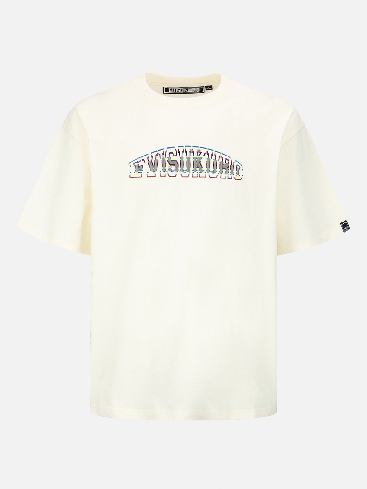 オーバーサイズTシャツ シンプル文字刺繍ゆったりシルエット半袖