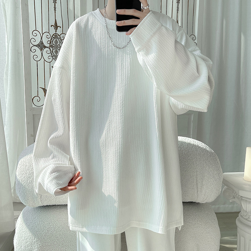 オーバーサイズTシャツ 春新作 長袖プルオーバー メンズ オーバーサイズ トップス