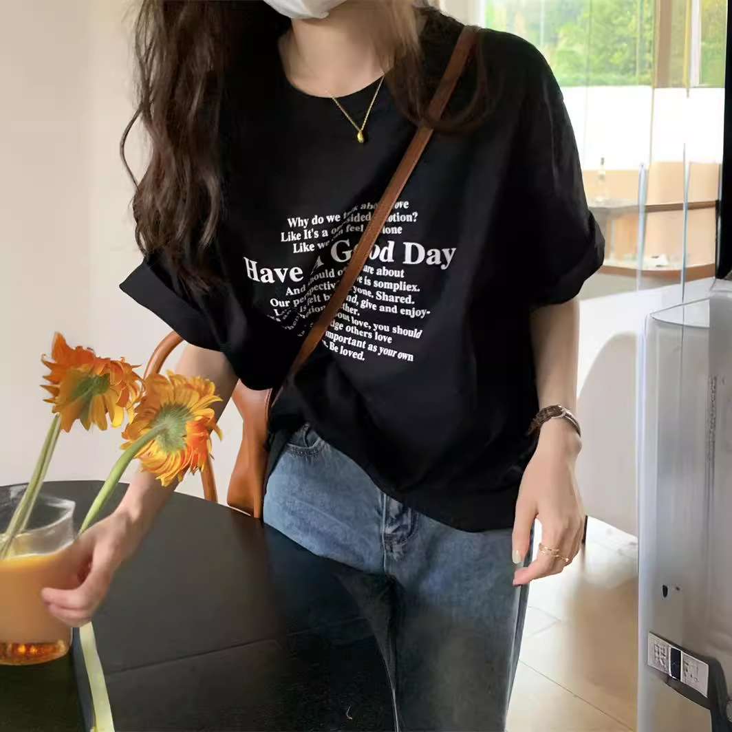 オーバーサイズTシャツ 素敵な一日 ポエムメッセージ ゆるティー