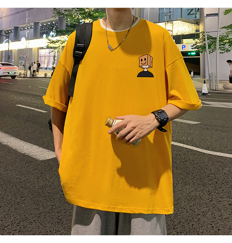 オーバーサイズTシャツ 笑顔ボックスくん ゆったりワンピース