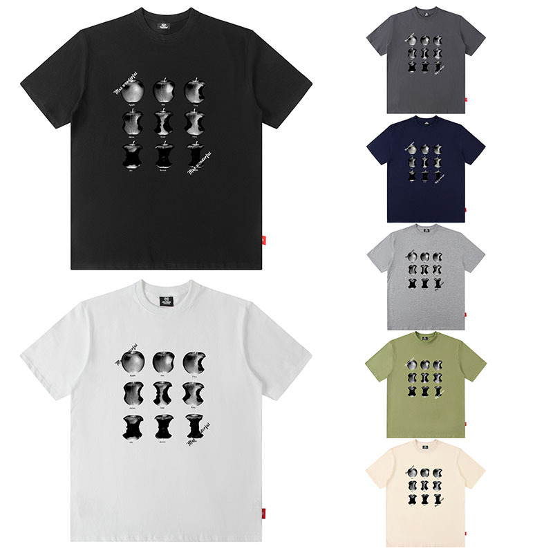 オーバーサイズTシャツ 月の満ち欠け柄 オーバーサイズ半袖Tシャツ 男女兼用 全7色