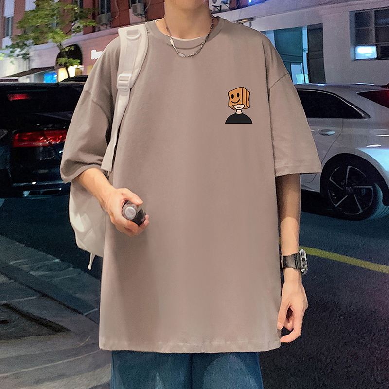 オーバーサイズTシャツ 笑顔ボックスくん ゆったりワンピース