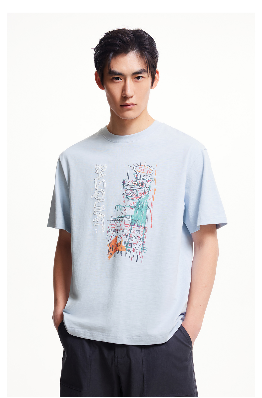 オーバーサイズTシャツ アートギャラリー 落書き風プリント