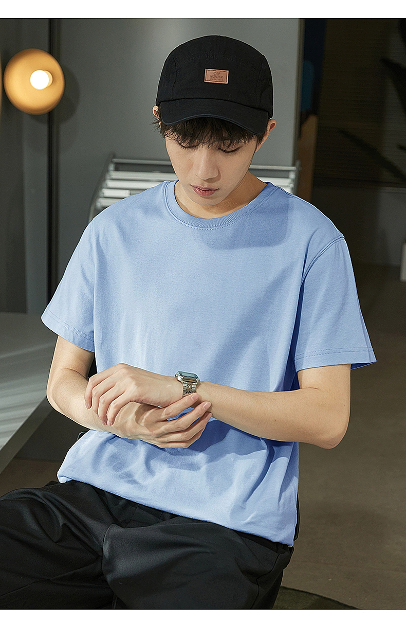 オーバーサイズTシャツ シンプル無地ゆったりシルエット半袖