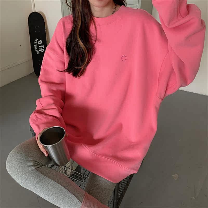 オーバーサイズTシャツ ゆったり長袖スウェットトップス