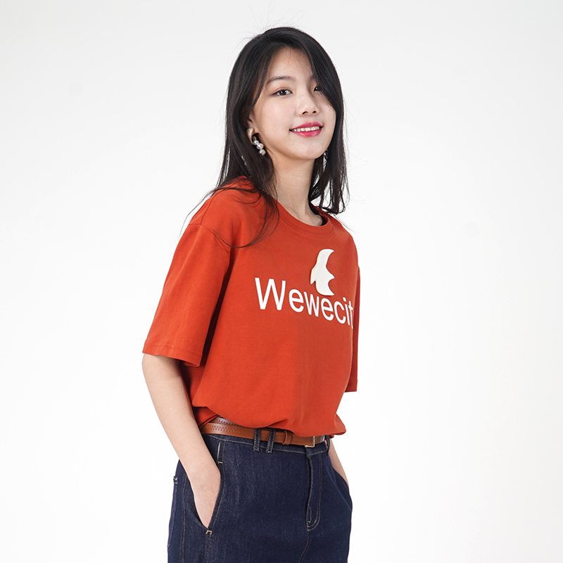オーバーサイズTシャツ 鳥モチーフ ゆったりカジュアル半袖