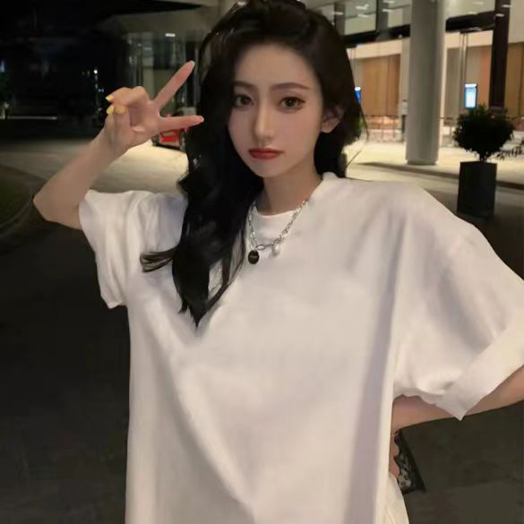 オーバーサイズTシャツ シンプル ゆったりシルエット 半袖
