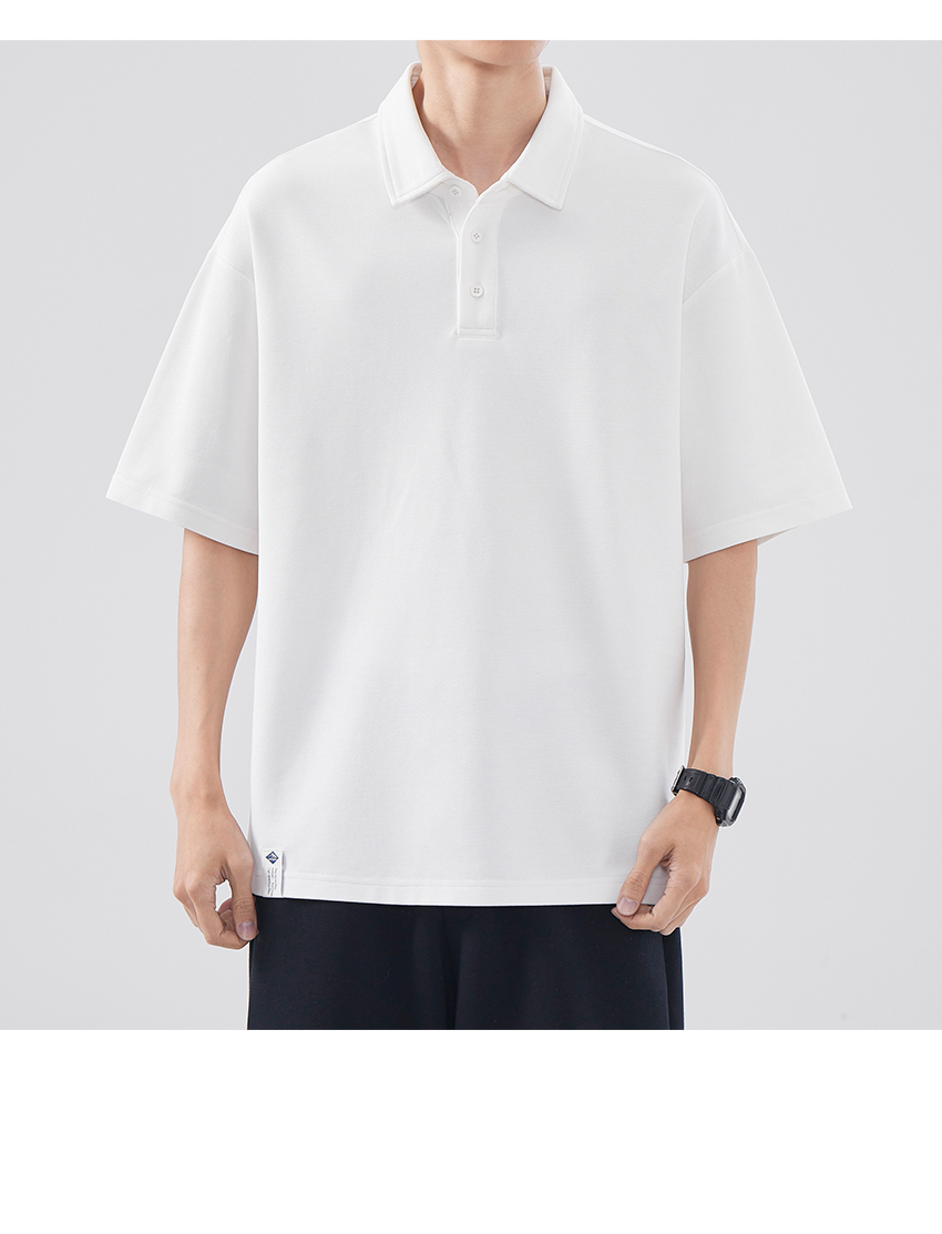 オーバーサイズTシャツ ゆったりシルエット襟付きポロシャツ