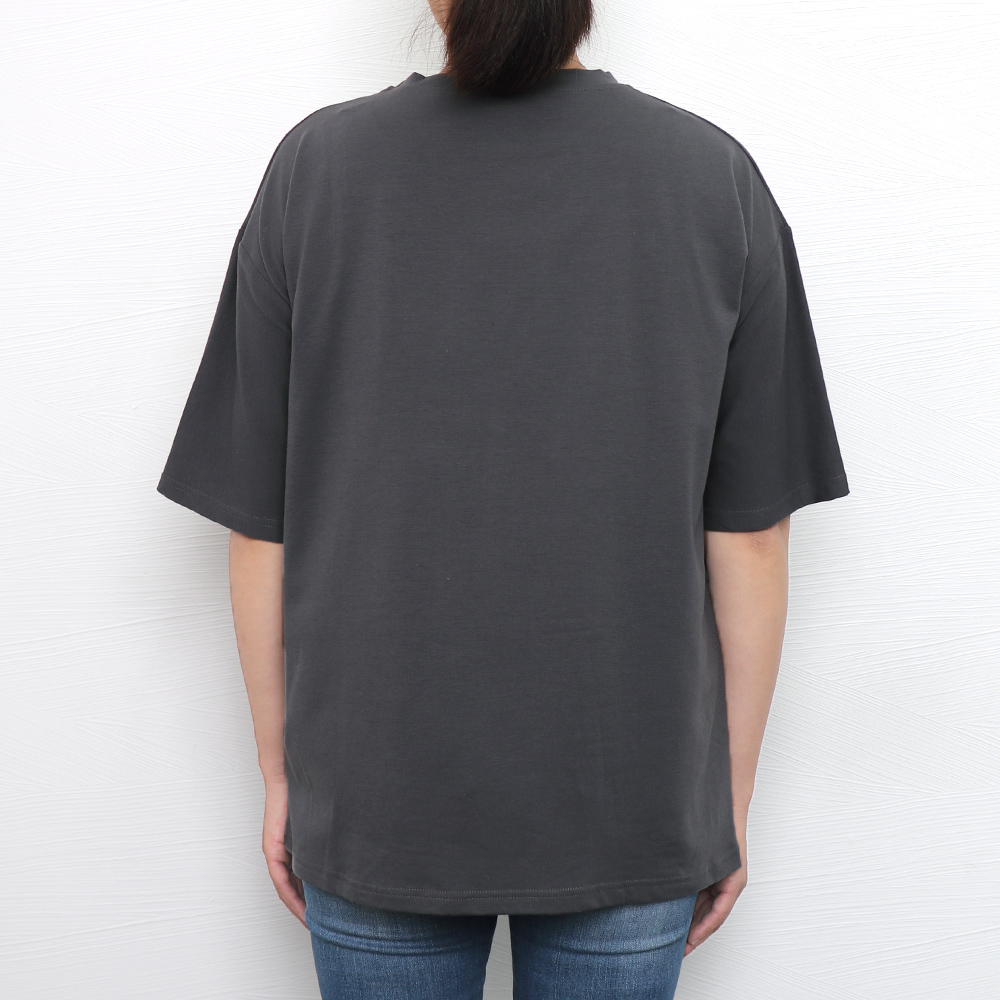 ワンポイント刺繍オーバーサイズTシャツレディース春夏