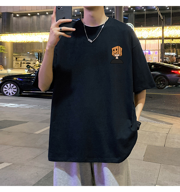 オーバーサイズTシャツ 笑顔ボックスくん ゆったりワンピース