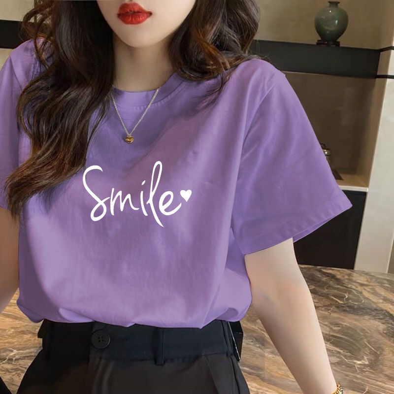 オーバーサイズTシャツ メッセージプリント ゆったりＴシャツ