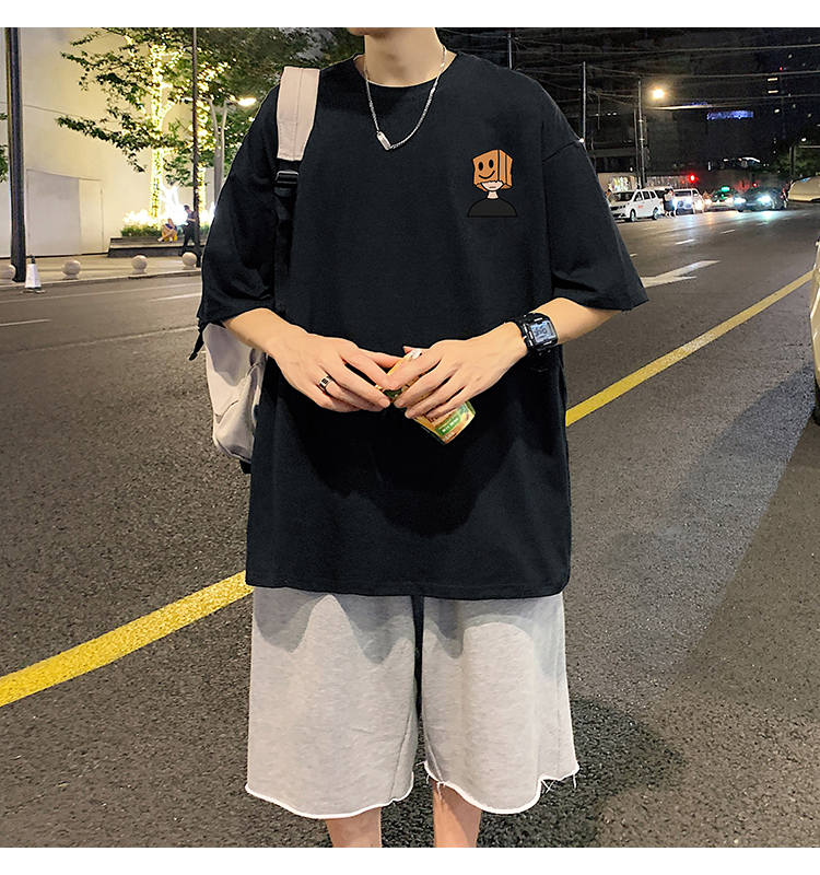 オーバーサイズTシャツ 笑顔ボックスくん ゆったりワンピース