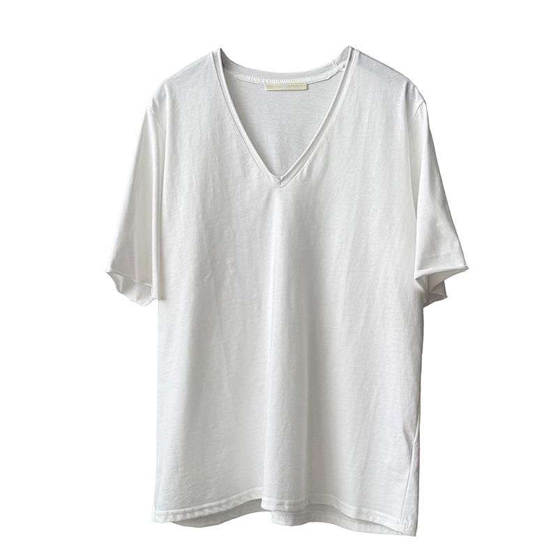 オーバーサイズTシャツ 優雅な横ゆるシルエット 丸首ゆったりティー