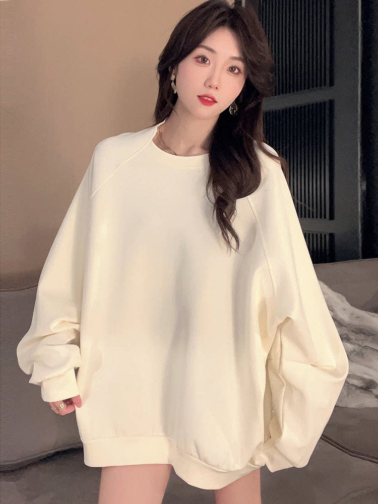 オーバーサイズTシャツ ゆったりシルエット長袖スウェットトップス