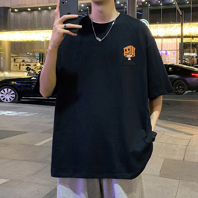 オーバーサイズTシャツ 笑顔ボックスくん ゆったりワンピース