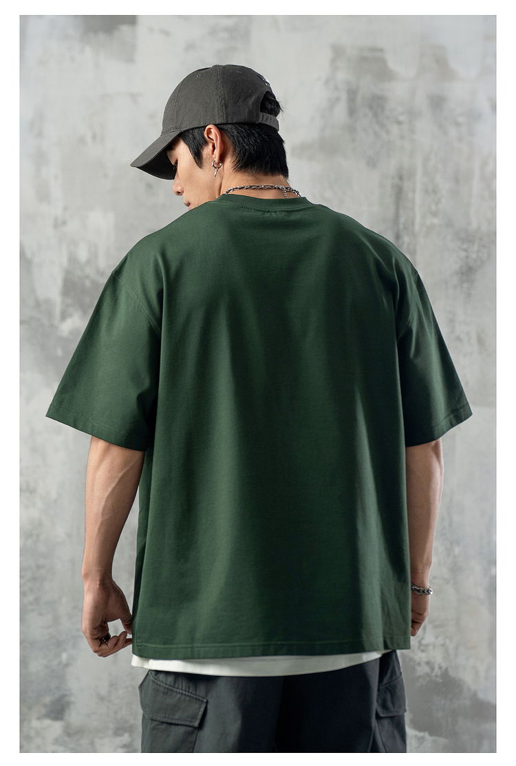 オーバーサイズTシャツ 幻影翼文字 ゆったりシルエット