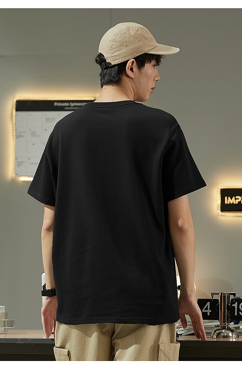 オーバーサイズTシャツ シンプル無地ゆったりシルエット半袖