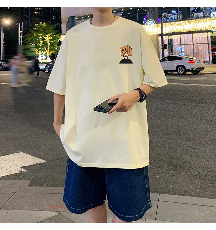 オーバーサイズTシャツ 笑顔ボックスくん ゆったりワンピース