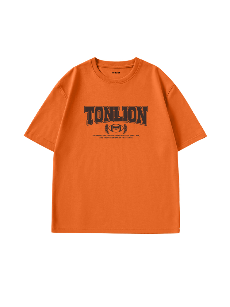 オーバーサイズTシャツ シンプル無地ゆったりシルエット半袖