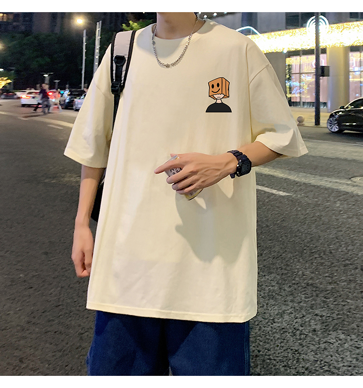 オーバーサイズTシャツ 笑顔ボックスくん ゆったりワンピース