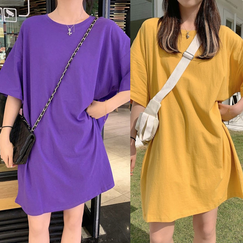 オーバーサイズTシャツ ゆったり着こなしワンピース風レディースＴシャツ