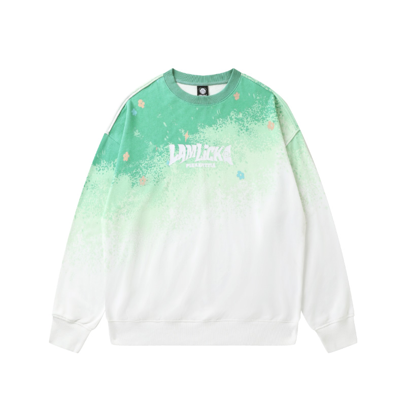 オーバーサイズTシャツ グラデーション染め風ゆったりセット
