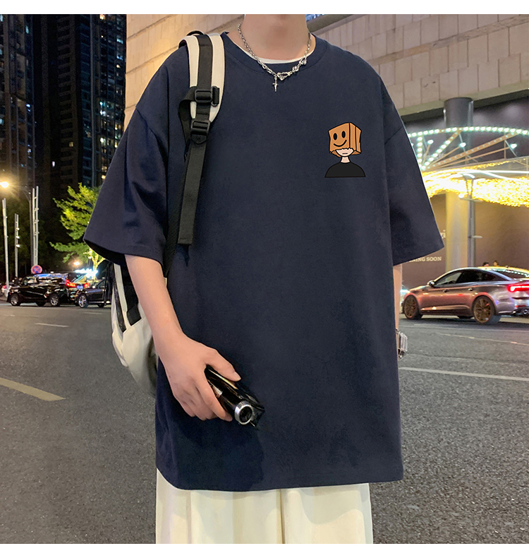 オーバーサイズTシャツ 笑顔ボックスくん ゆったりワンピース