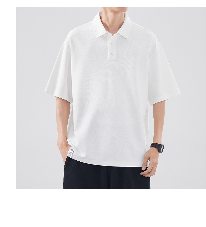 オーバーサイズTシャツ ゆったりシルエット襟付きポロシャツ