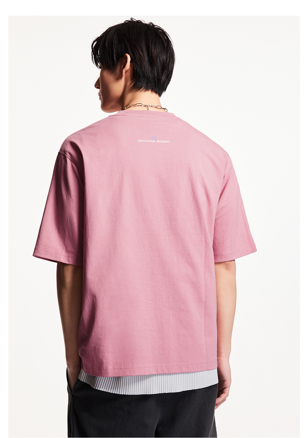オーバーサイズTシャツ 王冠アート ビッグシルエット半袖