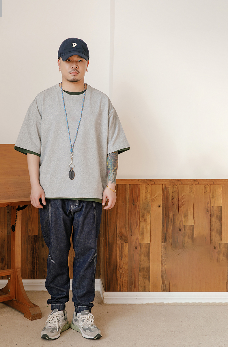 オーバーサイズTシャツ ゆったりシルエット 半袖カジュアルティー