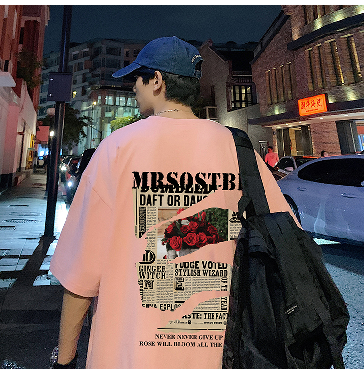 オーバーサイズTシャツ 諦めない気持ちが伝わるプリント半袖