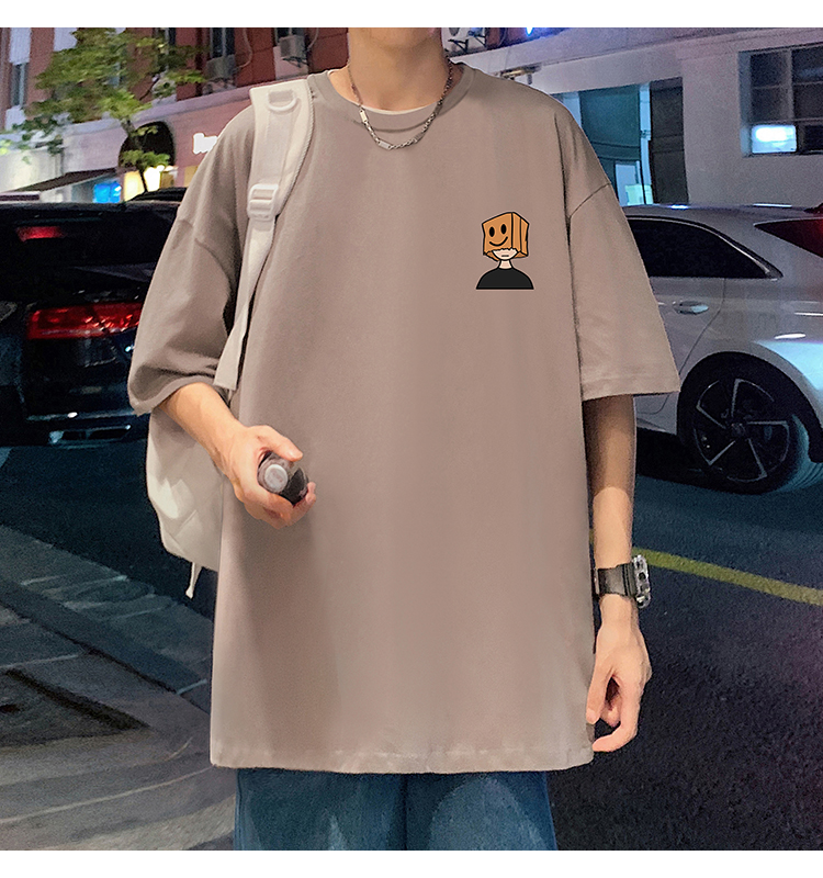 オーバーサイズTシャツ 笑顔ボックスくん ゆったりワンピース