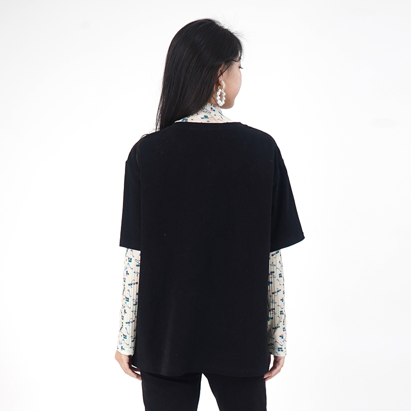 オーバーサイズTシャツ 鳥モチーフ ゆったりカジュアル半袖