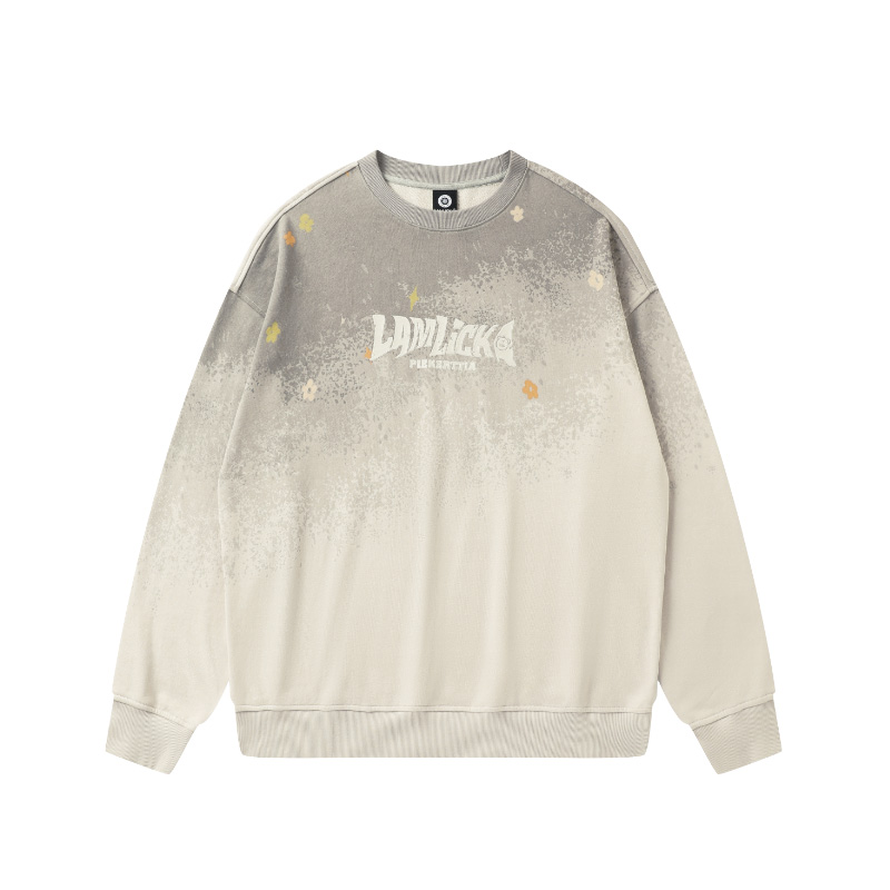 オーバーサイズTシャツ グラデーション染め風ゆったりセット