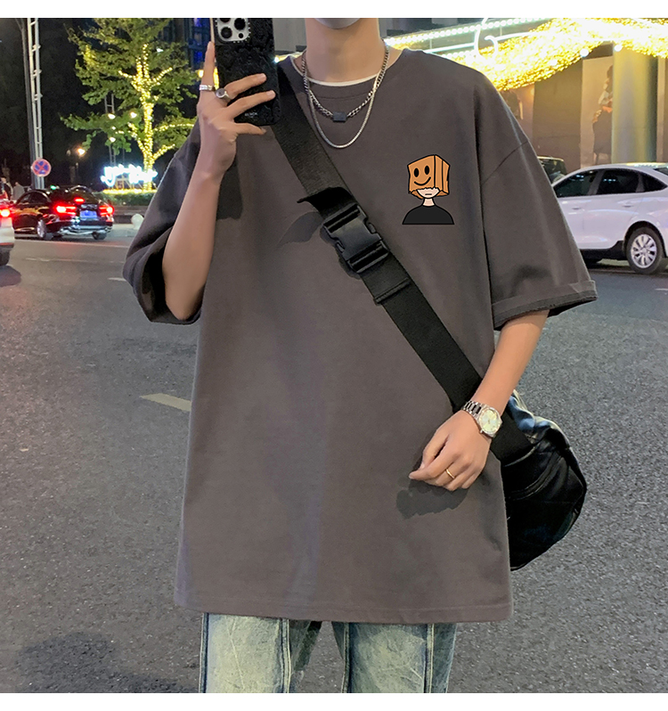 オーバーサイズTシャツ 笑顔ボックスくん ゆったりワンピース