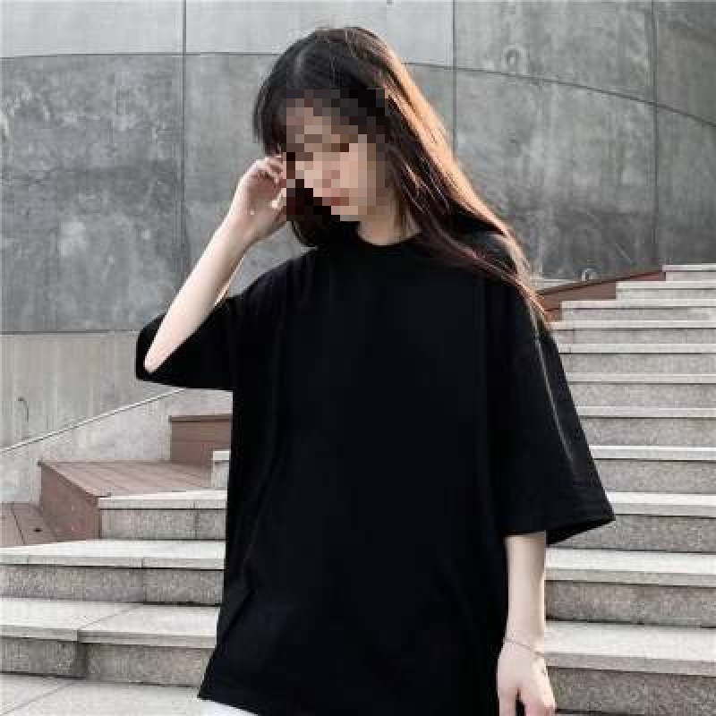 オーバーサイズTシャツ シンプル余裕シルエット半袖トップス