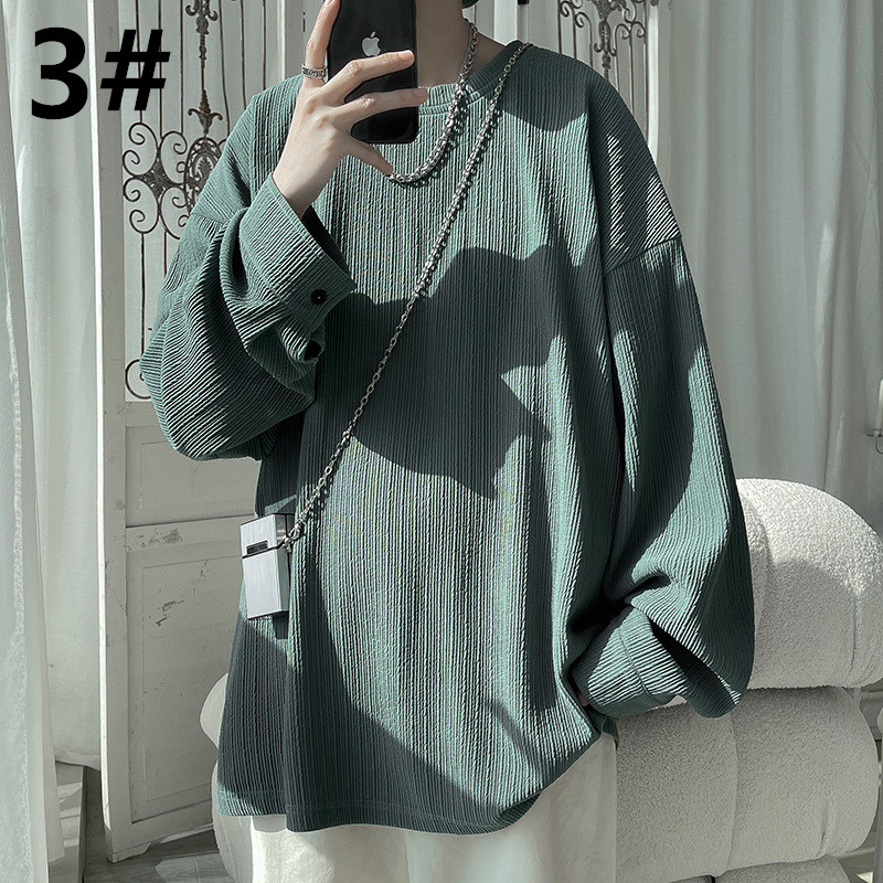 オーバーサイズTシャツ 春新作 長袖プルオーバー メンズ オーバーサイズ トップス