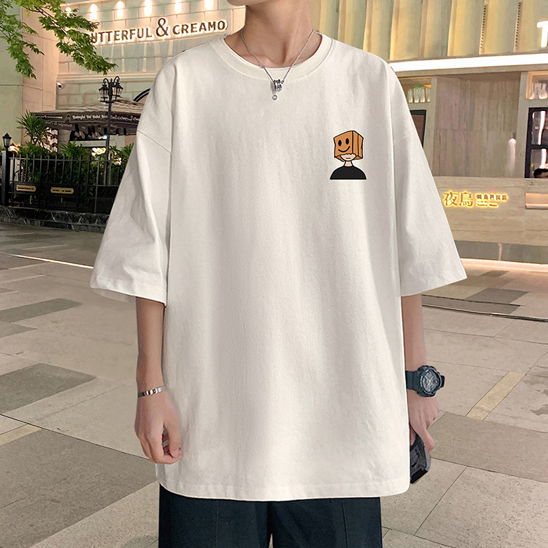 オーバーサイズTシャツ 笑顔ボックスくん ゆったりワンピース