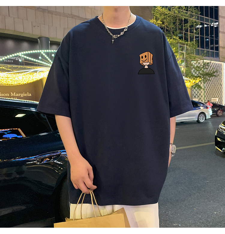 オーバーサイズTシャツ 笑顔ボックスくん ゆったりワンピース