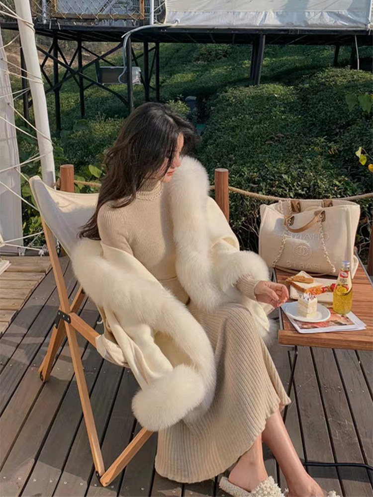 ロングワンピース タートルネック リブニットタートルネックロングワンピース