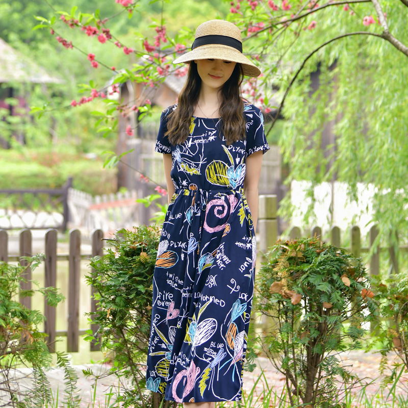 ロングワンピース レース 花園の夢レースロングワンピース