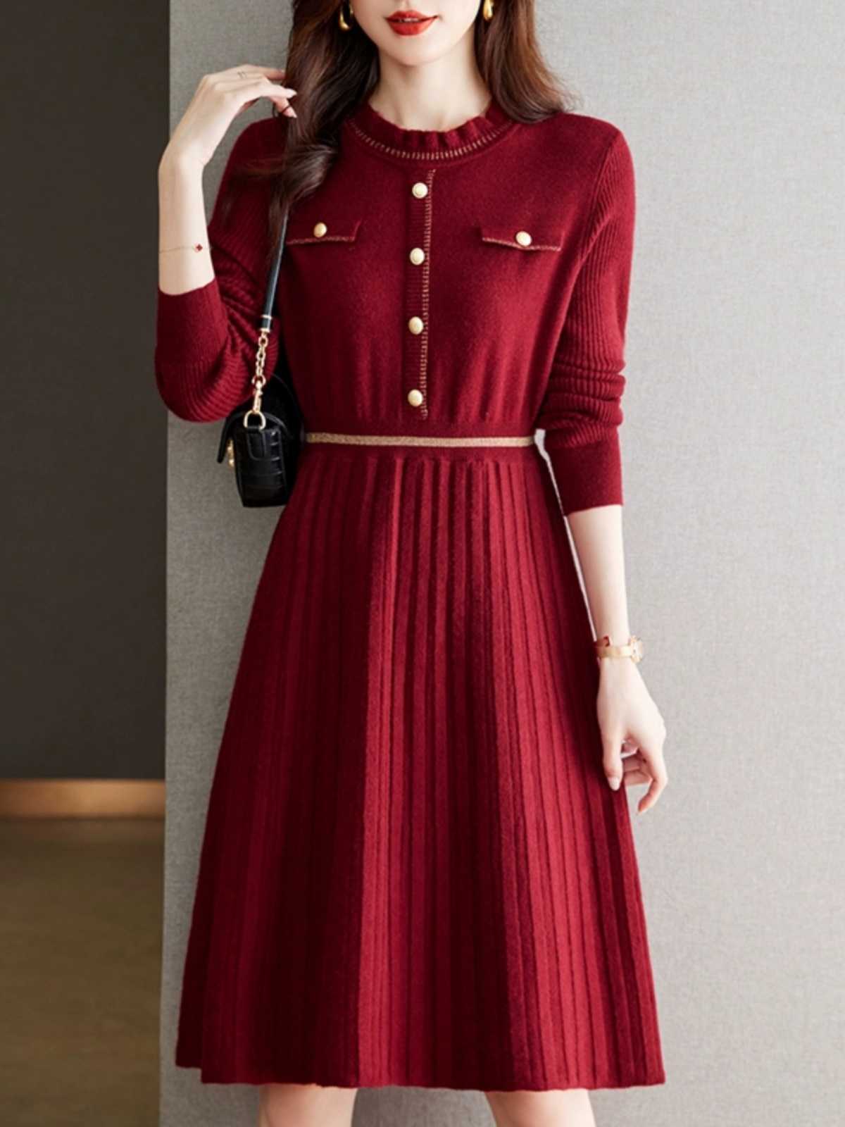 お出かけが楽しみになる！赤いロングワンピースおすすめ8選