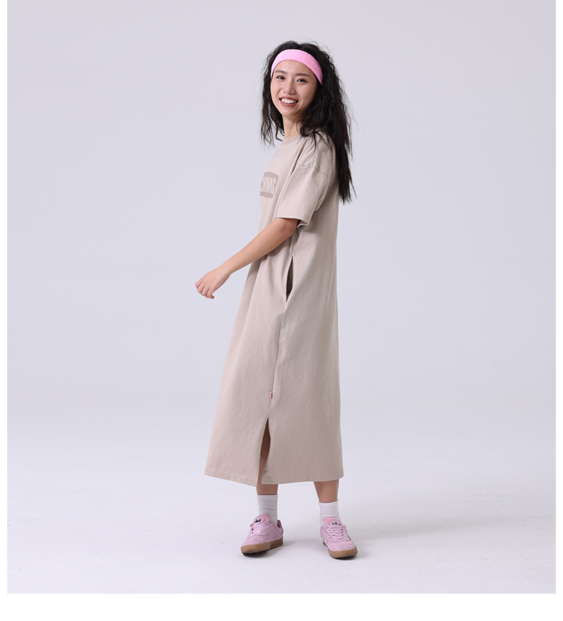ワンピース スウェット ゆったりシルエット ワンピース