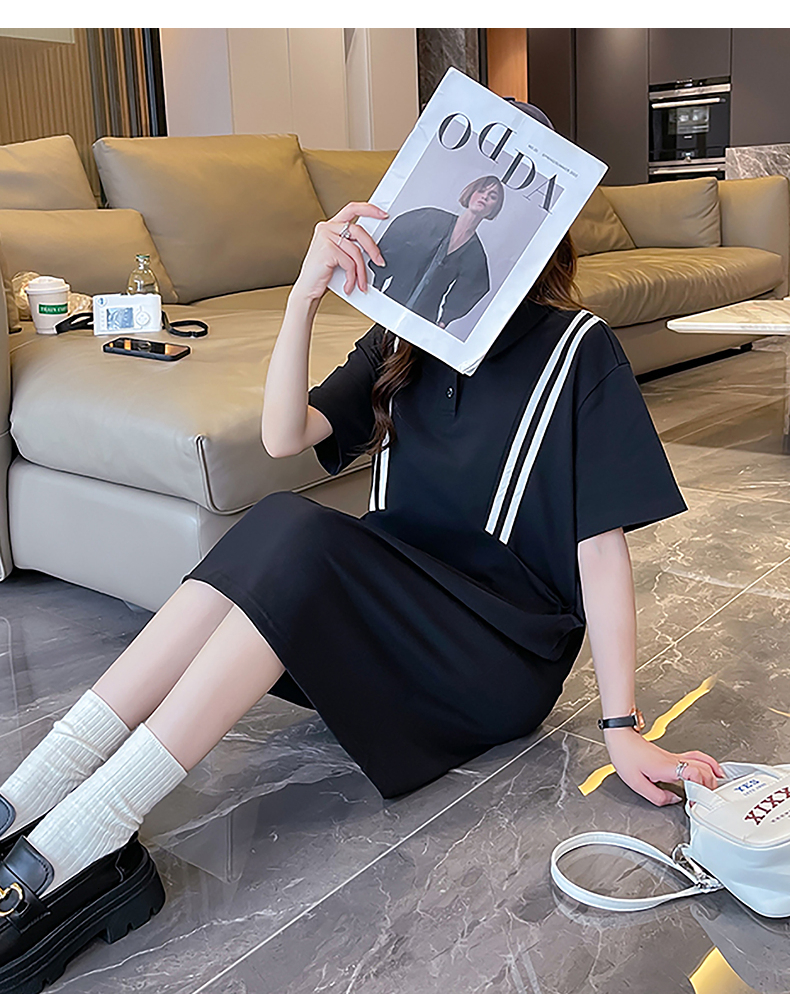 ロングワンピース ニット ロマンティックメッセージ ゆったりワンピース