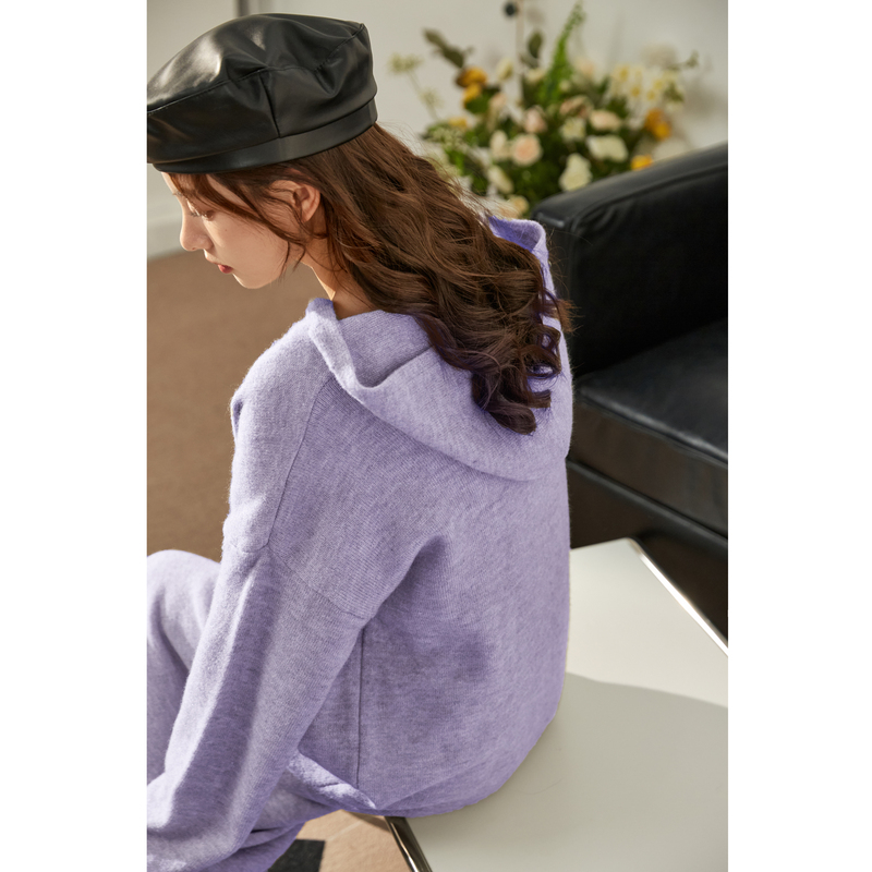 ロングワンピース ニット ゆったりシルエット ロングニットワンピース