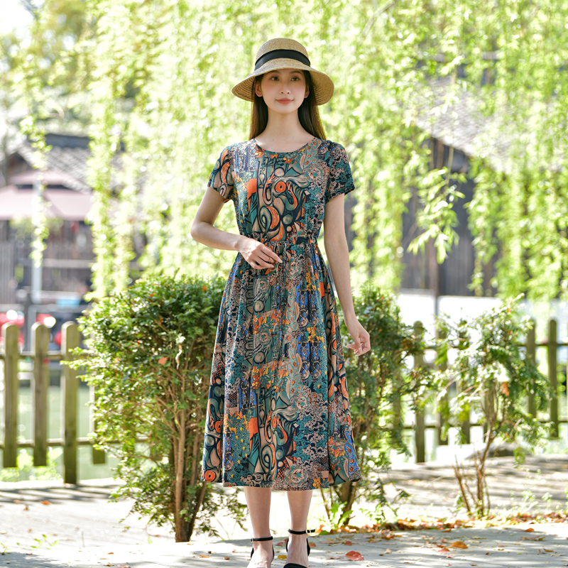 ロングワンピース レース 花園の夢レースロングワンピース